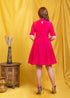 PINK SHORT GATHERS DRESS